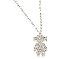 Collana Crivelli Donna easy in Oro bianco Diamante 0.21 Ct 289-VP7597 - 289-VP7597